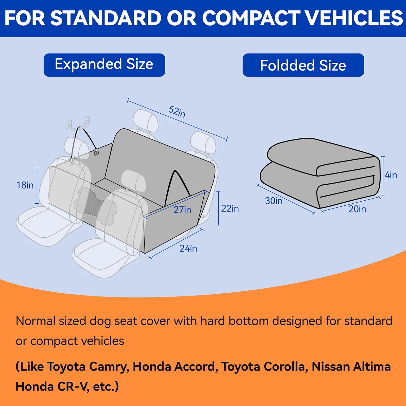 Dog Car Seat Cover Waterproof Pet Travel Dog Carrier Hammock Car Rear Back Seat Protector Mat Safety Carrier for Dogs